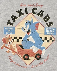 Toddler Tom and Jerry Graphic Tee - Grey