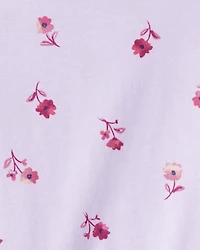 Toddler Girl Floral Long-Sleeve Top - Purple