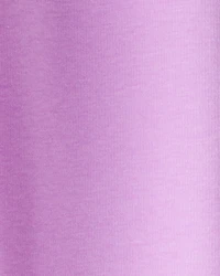 Girls Metallic Heart Pull-On Stretch Cozy Leggings - Purple