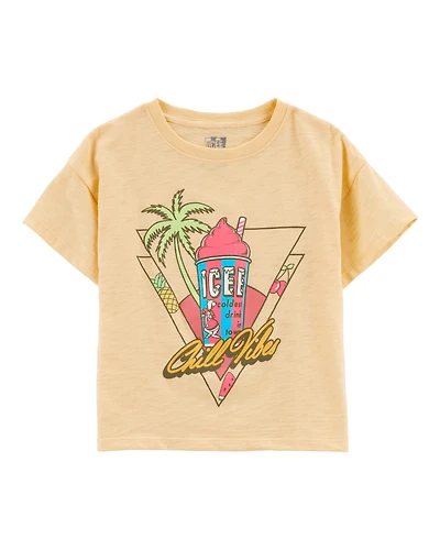 Kid Icee Graphic Tee - Yellow