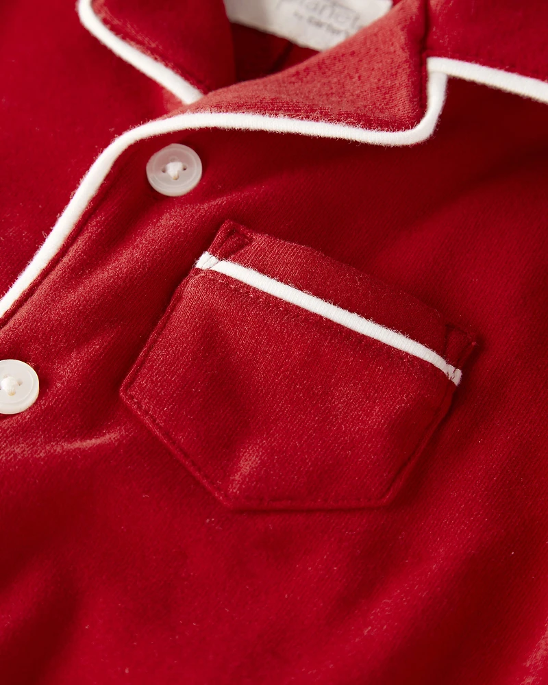 Baby Organic Cotton Coat Style Pajamas