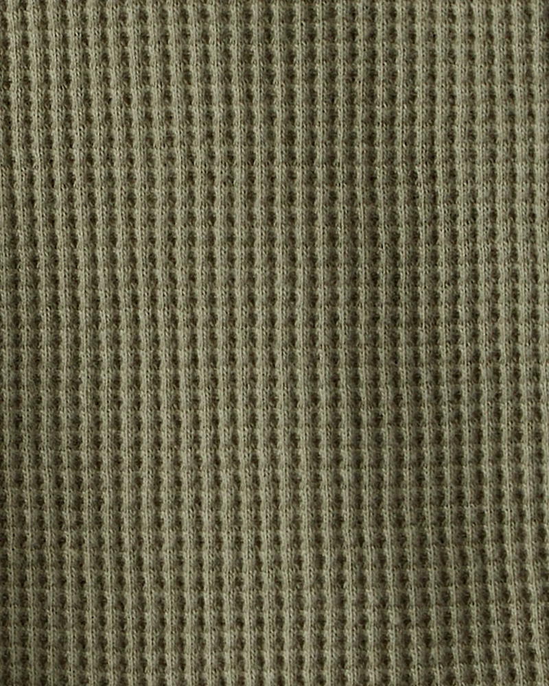 Baby Boy Long-Sleeve Waffle Knit Utility Shirt
