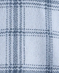 Girls Plaid Sweater - Blue