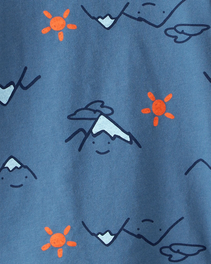 Toddler Boy Mountain Long-Sleeve Graphic Tee - Blue