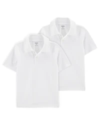 Kid -Pack Pique Uniform Polo Shirts