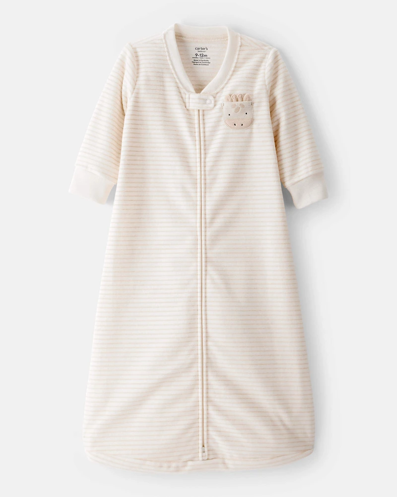 Baby Loose Fit Long-Sleeve Wearable Blanket - Cream