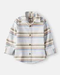 Baby Boy Striped Cotton Long-Sleeve Button-Down Shirt