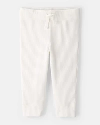 Baby 3-Piece Ribbed Outfit Set - Ivory