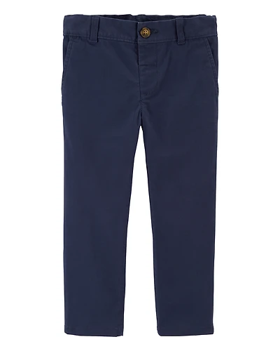 Toddler Boy Flat-Front Pants - Navy