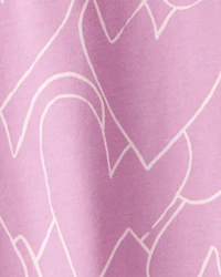 Toddler Girl Heart Long-Sleeve Top - Purple