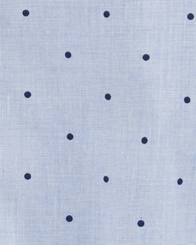 Baby Polka-Dot Button-Front Bodysuit