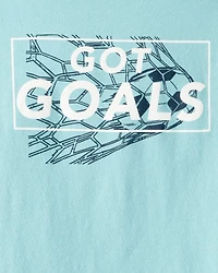 Boys Got Goals Short-Sleeve Graphic Tee - Blue