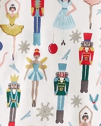 Toddler Organic Cotton Pajamas in Nutcracker