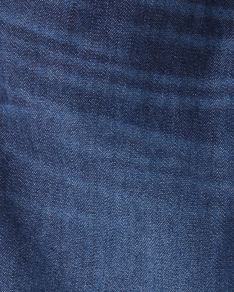 Toddler Boy Lined Dark Wash Straight Jeans