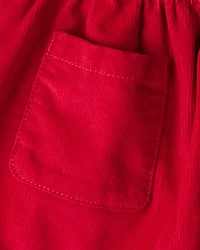 Baby Girl Corduroy Skort - Red
