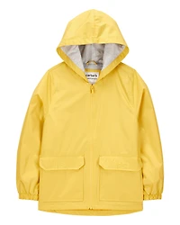 Hooded Rain Jacket - Yellow
