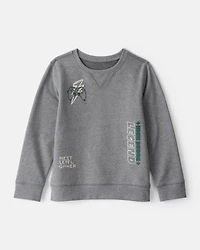Boys Gaming Fleece Pullover Sweatshirt - Grey