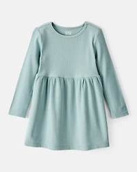 Toddler Girl Long-Sleeve Dress - Green