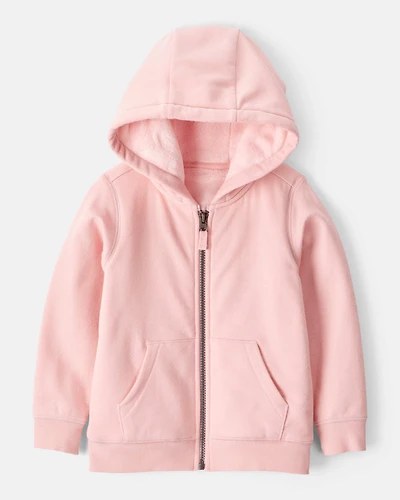 Toddler Girl DayDream Fleece Long-Sleeve Hooded Zip-Up Jacket - Pink