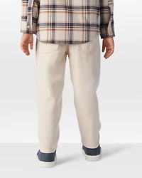 Toddler Boy  Tapered Twill Pants - Cream
