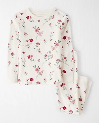 Toddler Organic Cotton Pajamas in Rosethorn Hollow Print