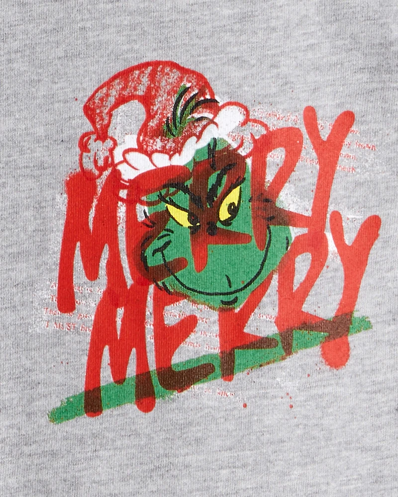 Boys Dr. Seuss™ The Grinch Long-Sleeve Graphic Tee - Grey
