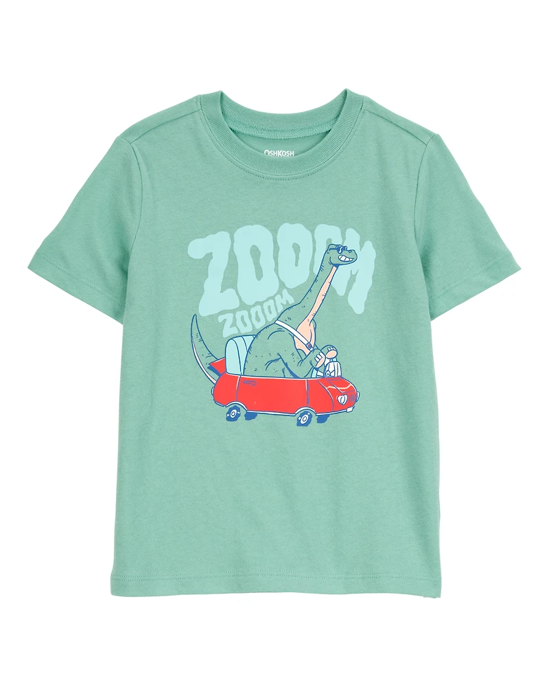 Toddler Dinosaur Short-Sleeve Graphic Tee - Green