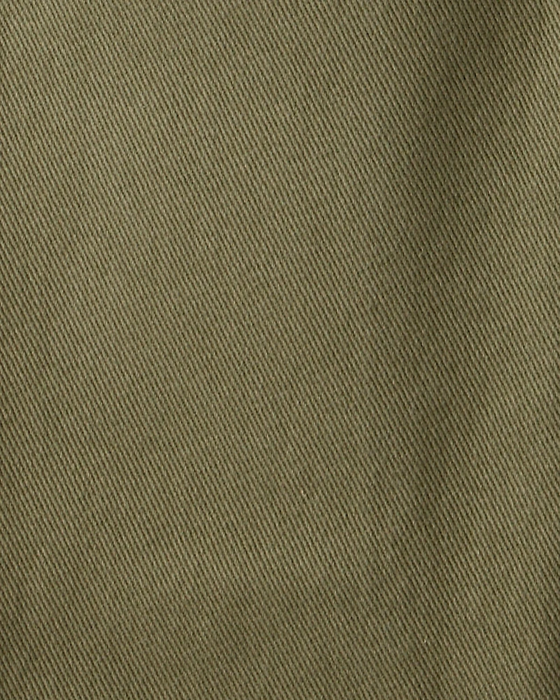 Boys Cotton Fashion Cargo Pants - Green