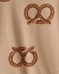 Baby Boy Pretzel Print Long-Sleeve Tee - Brown