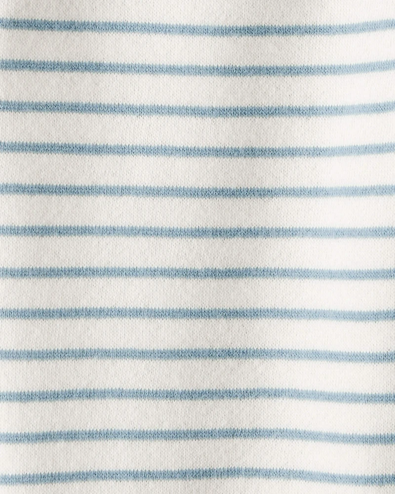 Baby Boy DayDream Fleece Stripe Pants - Blue