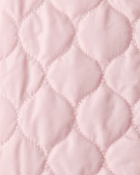 Girls Long-Sleeve Midweight Quilted Jacket - Pink