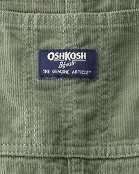 Baby Neutral Solid Corduroy Overalls - Green