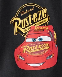 Toddler Boy 2-Piece Cars Lightening McQueen Outfit Set - Heather/Black