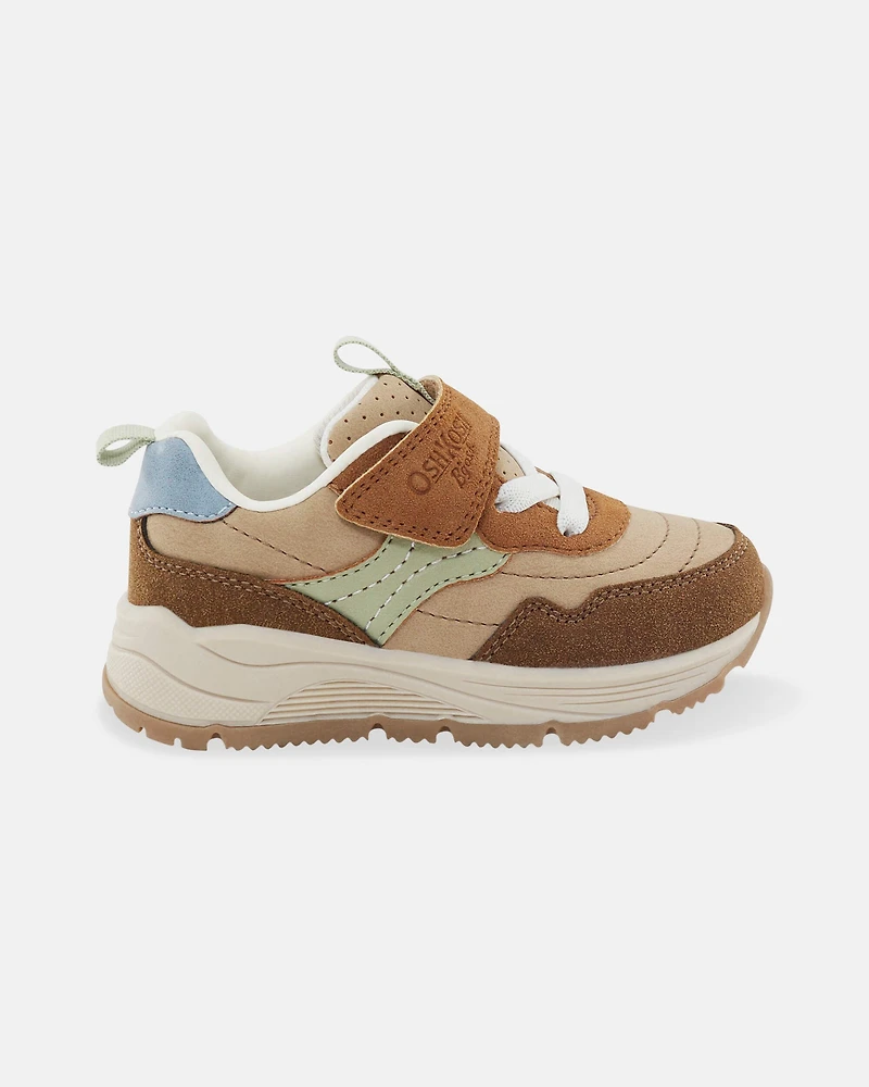 Toddler Boy Athletic Sneakers - Brown