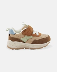 Toddler Boy Athletic Sneakers - Brown