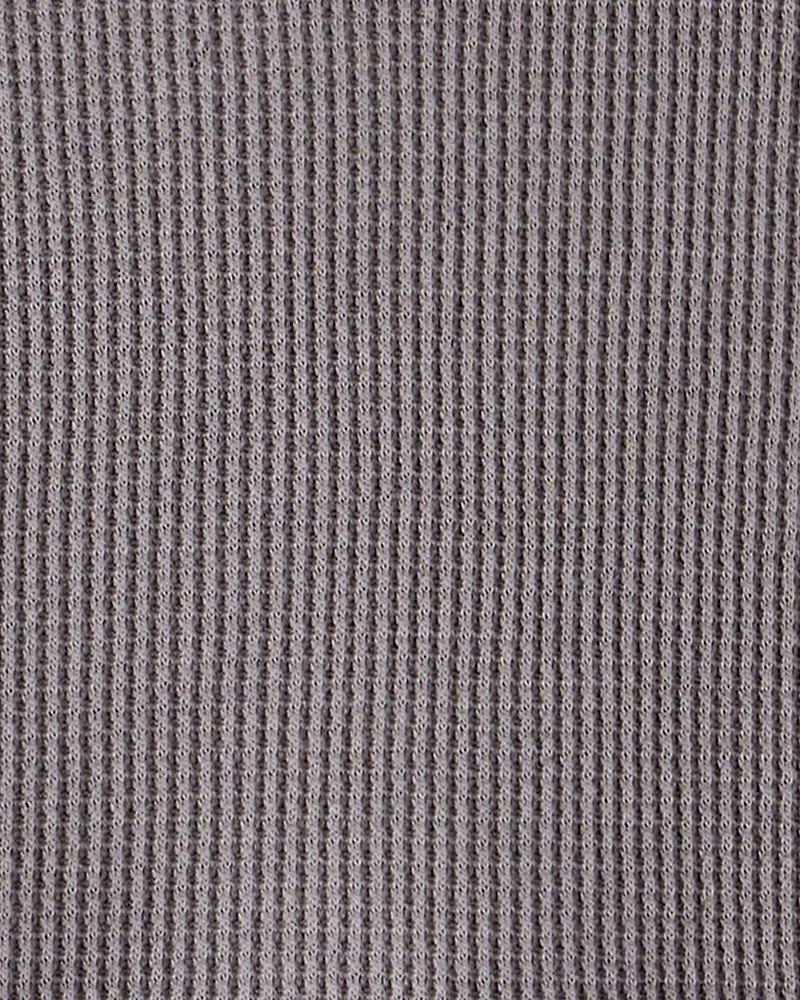 Toddler Boy Waffle Knit Long-Sleeve Tee & Pant Set - Grey