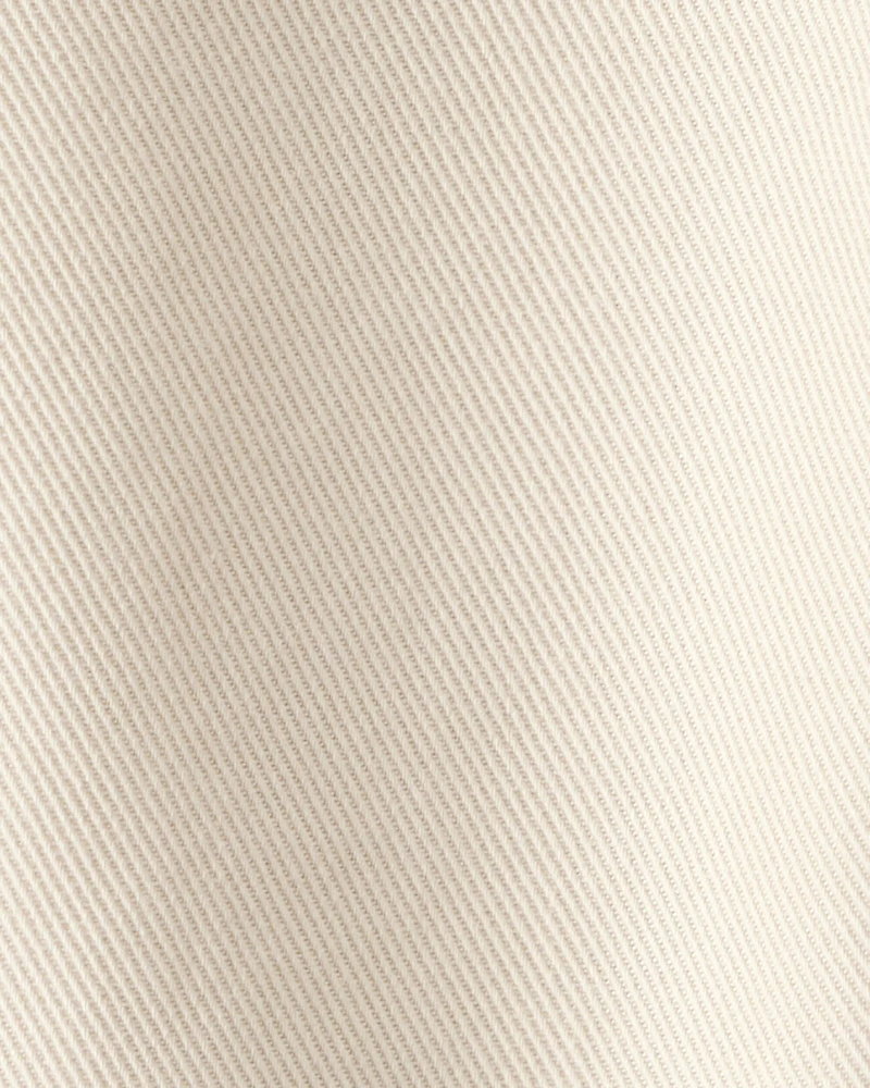 Baby Boy  Tapered Twill Pants - Cream