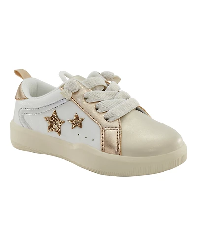 Toddler Metallic Star Sneakers - Gold