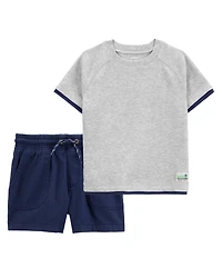 Baby 2-Piece Tee & Shorts Outfit Set