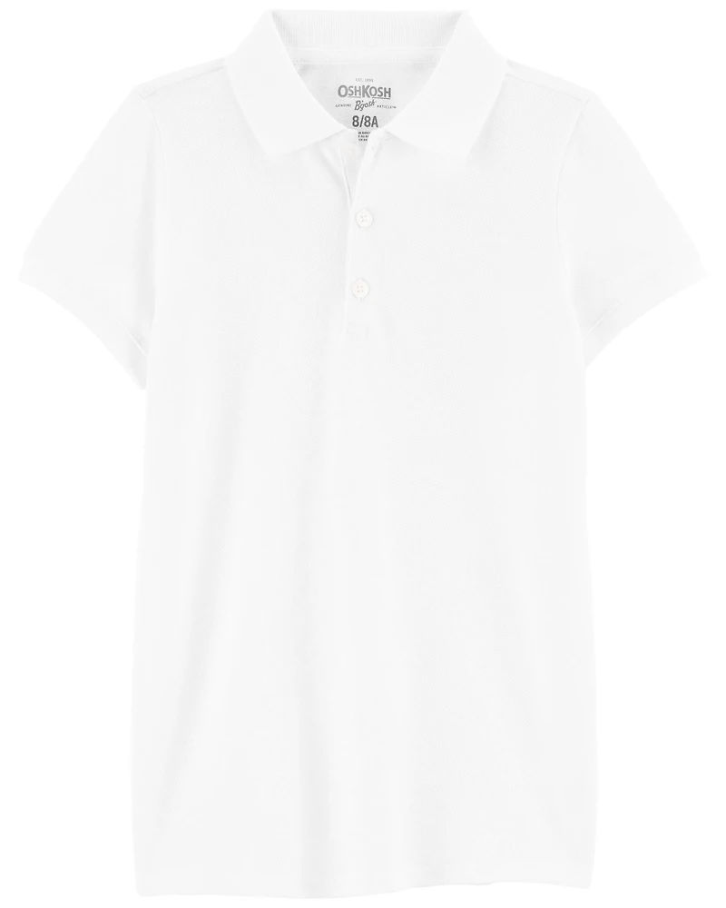 Kid Pique Cotton Uniform Polo