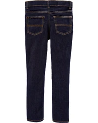 Kid Dark Blue Wash Skinny-Leg Jeans