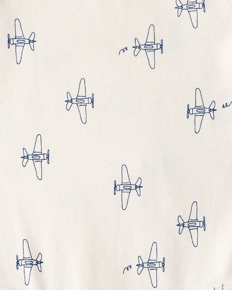 Baby Boy 3-Piece Airplane Cardigan Set