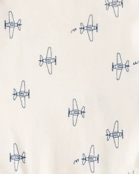 Baby Boy 3-Piece Airplane Cardigan Set