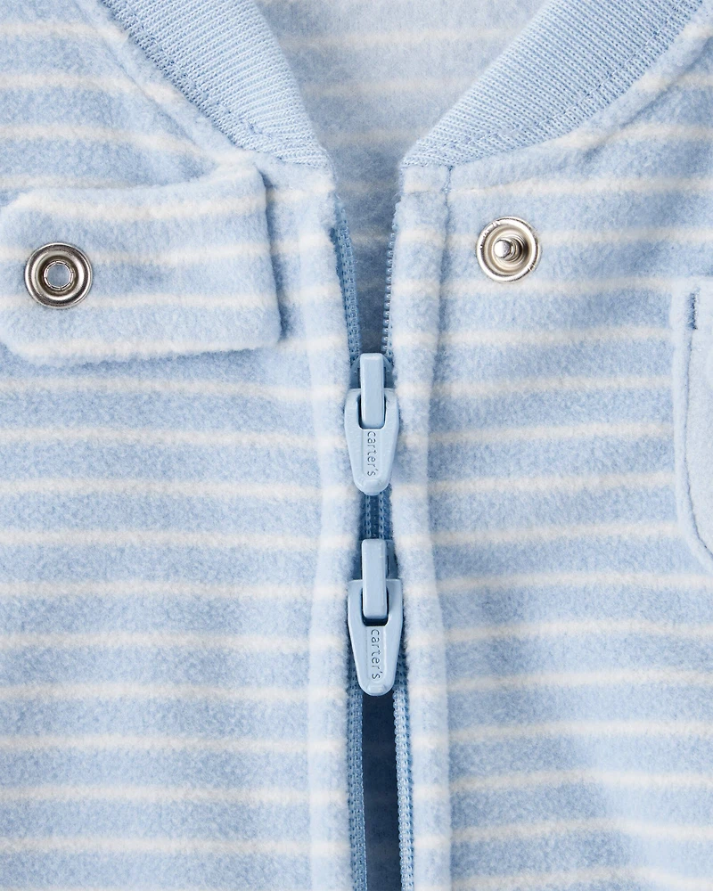 Baby Dog Loose Fit Long-Sleeve Wearable Blanket - Blue