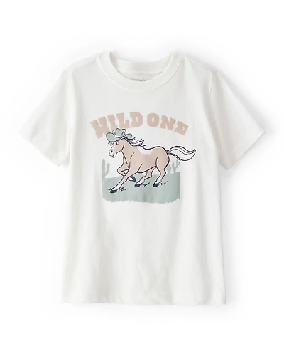 Toddler Boy Wild One Short-Sleeve Graphic Tee - White