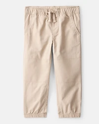 Toddler Boy Cotton Pull-On Fashion Pants - Khaki