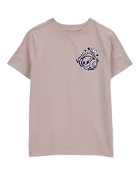Kid Skull Short-Sleeve Graphic Tee - Brown