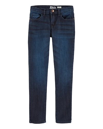 Kid Dark Blue Wash Skinny-Leg Jeans