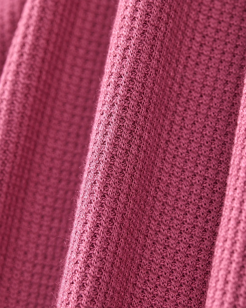 Baby Girl PurelySoft Long-Sleeve Sleep & Play - Burgundy