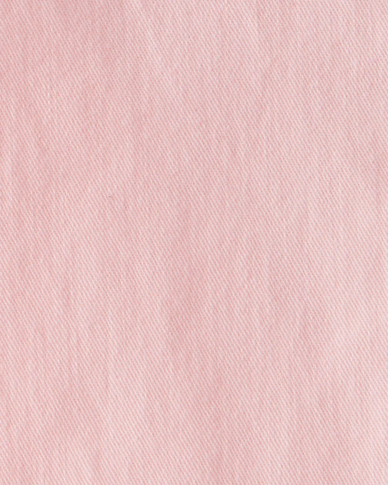 Toddler Girl Cotton Flare Pants - Pink